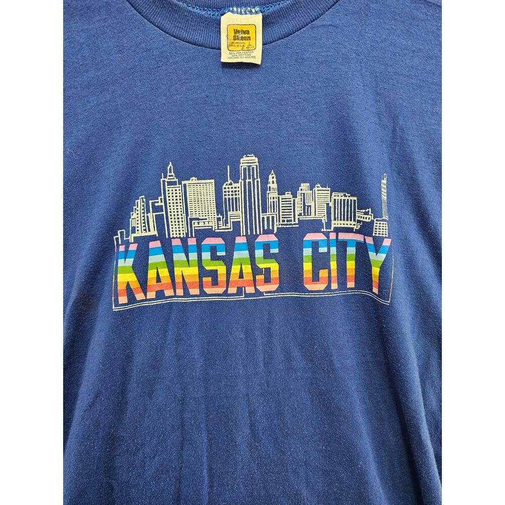 VINTAGE 70'S KANSAS‎ CITY VELVA SHEEN T SHIRT